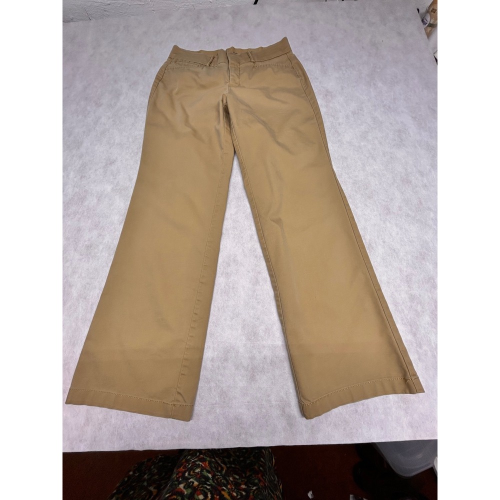 Dockers Khaki Wide Leg Trousers Career Casual Pants Neutral Size 4S